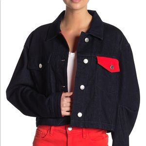 Current/Elliott Collin Cropped Denim Jacket